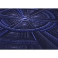 thumbnail image 1 of Ahgly Company Machine Washable Indoor Rectangle Transitional Night Blue Area Rugs, 2' x 3', 1 of 7