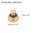 thumbnail image 2 of Unique Bargains Misting Nozzle Plug, UNC10-24 Screw Thread for Outdoor Cooling System, 10 Pcs (9mm Height), 2 of 3