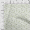 thumbnail image 2 of oneOone Popeline de Coton Sergé Vert Menthe Tissu Floral Matière de Robe Tissu Imprimé Tissu au Mètre 56 Pouces de Large, 2 of 5
