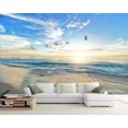 thumbnail image 2 of 3D Wallpaper Seagull Blue Sky White Clouds SKU# WAL0214, 2 of 9