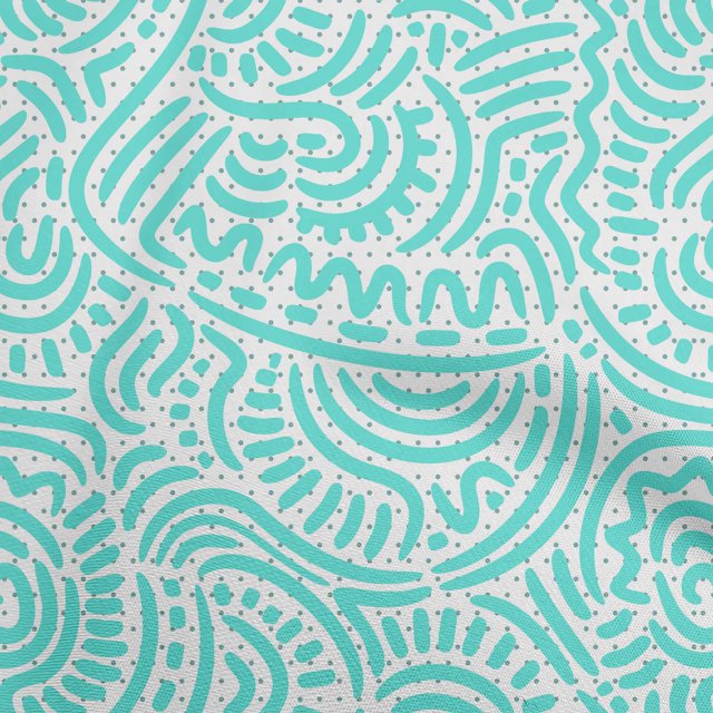 oneOone Georgette Viscose Turquoise Green Fabric Japanese Sewing Craft Projects Fabric Prints By Yard 42 Inch Wide