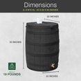 thumbnail image 3 of Good Ideas Rain Wizard 50 Gallon Plastic Rain Barrel Water Collector (2 Pack), 3 of 10