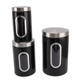 thumbnail image 1 of 3 Piece Canisters Sets For The Kitchen, Kitchen Jars With See Window, Airtight Coffee Container Tea Organizer & Sugar Canister, Kitchen Canisters Kitchen Decor, 1 of 8