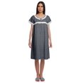 thumbnail image 1 of Moomaya Chemise de Nuit d'Allaitement pour Femmes à Col Rond Imprimée en Popeline de Coton, 1 of 4