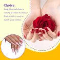thumbnail image 3 of ruzhgo Length Coffin Fake Nail Scratch Resistant Press-on Fingernails Removable Trimble Nail Tip Adjustable Manicure Stickers Girls Type 1 Type 23, 3 of 6