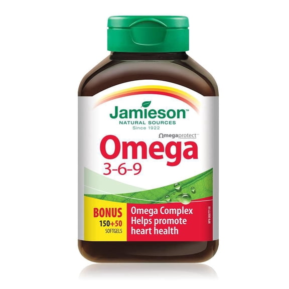 Jamieson Gélules d'Oméga 3-6-9 1,200 mg