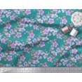thumbnail image 2 of Soimoi Poly Georgette Fabric Leaves & Buttercup Floral Print Fabric by the Yard 42 Inch Wide, 2 of 3