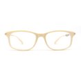thumbnail image 1 of Chic Elegant Rectangle Designer Style Clear Lens Fashion Eyeglasses Ivory, 1 of 4