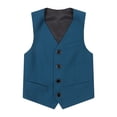 thumbnail image 1 of Sunnyoo Gilet de Costume Formel pour Garçon, Gilet de Robe Uni Sans Manches à Boutons, 1 of 2