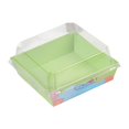 thumbnail image 1 of DOLITY 100x Paper Bakery Boxes with Clear Lid Household for Pastry Donuts Cake Roll Light Green, 1 of 9