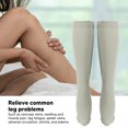 thumbnail image 4 of 1 Paire 15-20 mmHg à Bout Fermé avec Fermeture Éclair, Bas de Compression pour Femmes, Bas de Compression Jusqu'au Genou, 4 of 7