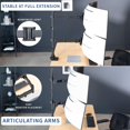 thumbnail image 4 of Dual Vertically Stacked Monitor Desk Mount Extra Tall Adjustable Stand for Ultrawides up to es lbs Capacity STANDVT, 4 of 9