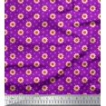 thumbnail image 1 of Soimoi polyester Crepe Fabric Artistic Floral Print Fabric by Yard 52 Inch Wide, 1 of 3
