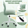 thumbnail image 4 of Gymax Kids Desk Chair Ergonomic Swivel Children Mesh Study Height Adjustable Light Green, 4 of 6