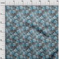 thumbnail image 3 of oneOone Cotton Poplin Blue Fabric Abstract Floral Sewing Craft Projects Fabric Prints By Yard 42 Inch Wide-2rb, 3 of 5