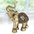 thumbnail image 4 of Éléphant Feng Shui, Statue d'Éléphant en Résine Confortable, Durable pour Collection Chambre Bureau à Domicile, 4 of 7