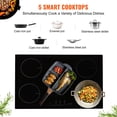 thumbnail image 2 of KFFKFF Induction Cooktop, 5 Heating Elements, 30'' Electric Stove, Integrated Magnetic Cooktop 9200W, 9 Heat Settings, LED Touch Display with Child Safety Lock & Overheat Protection, 2 of 9