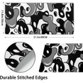 thumbnail image 3 of Black and White Mouse Pad 31.5”x11.8” Geometric Design Extended Large Mousepad Keyboard Mouse Mat Desk Pad Non-Slip Rubber Base Stitched Edge Large XXL Mousepad for Gaming Laptop Computer Desktop, 3 of 6