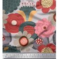 thumbnail image 1 of Soimoi polyester Crepe Fabric Flower Artistic Decor Fabric Printed Yard 42 Inch Wide, 1 of 3