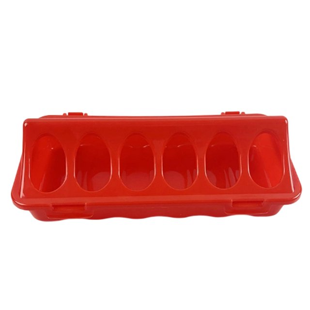Automatic Poultry Feeder Trough for Chicks Quail Small Birds Feed Dispenser Adjustable Durable Plastic Outdoor Bird Care Tool