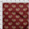 thumbnail image 2 of oneOone Georgette Viscose Fabric Fish Block Print Fabric By The Yard 42 Inch Wide, 2 of 4