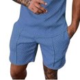 thumbnail image 2 of TopLLC Mens Shorts, Men pants Men's Cotton Elastic Drawstring Color Sports Pocket Shorts, 2 of 6