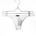thumbnail image 4 of Fridja Men Casual Fashion Solid Charming Cutout Open File Ice Silk Briefs Lightweight Pouch Briefs Pack, 4 of 5