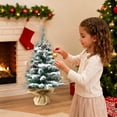 thumbnail image 4 of Tabletop Christmas Tree With Christmas Party Decoration Artificial Christmas Tree For Christmas Desktop Window Walkway Decoration Indoor Home Party, 4 of 6