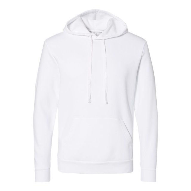 Eco-Cozy Fleece Pullover Hoodie, S, White