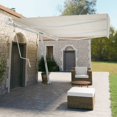 thumbnail image 1 of vidaXL Awning Post Set White 600x245 cm Iron, 1 of 5