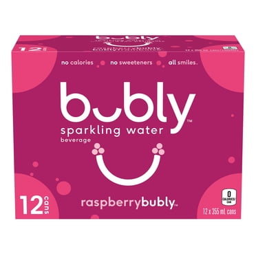 Bubly Raspberry Sparkling Water 12 x355 ml, Cans