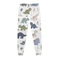 thumbnail image 5 of Pyjamas pour Garçons Tout-Petits Ensemble de Pyjama Imprimé Dinosaure Col Rond Manches Longues Pantalon 2 Pcs Printemps Automne Pyjamas pour Enfants Noir 7 Ans-8 Ans, 5 of 5