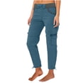 thumbnail image 1 of Jsaierl Womens Casual Loose Cargo Pants Elastic Waist Drawstring Plus Size Pants Comfy Adjustable Leg Opening Straight Leg Pants with Pockets, 1 of 6