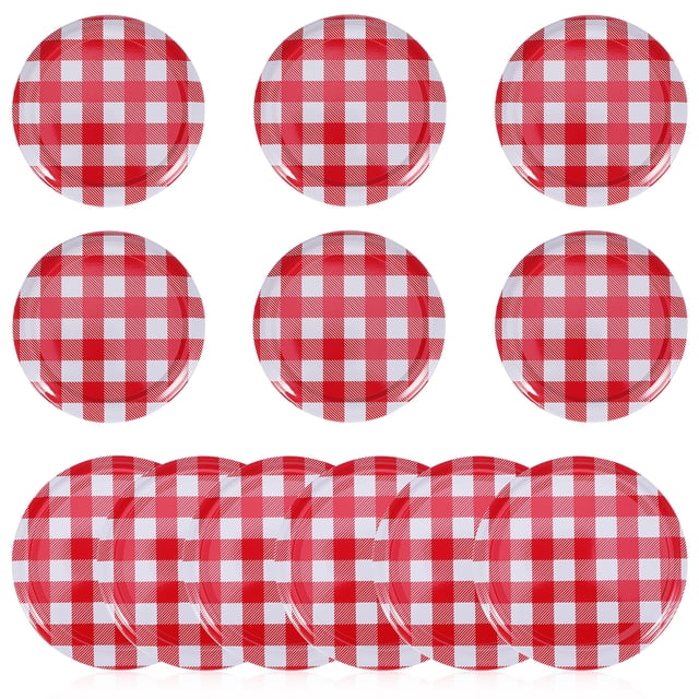 KAKOWELY 12 Pcs Mason Jar Lids Wide Mouth Canning Lids Canning Lids Mason Jar Drinking Lids Mason Jar Seals,2.76"X2.76"X0.47"