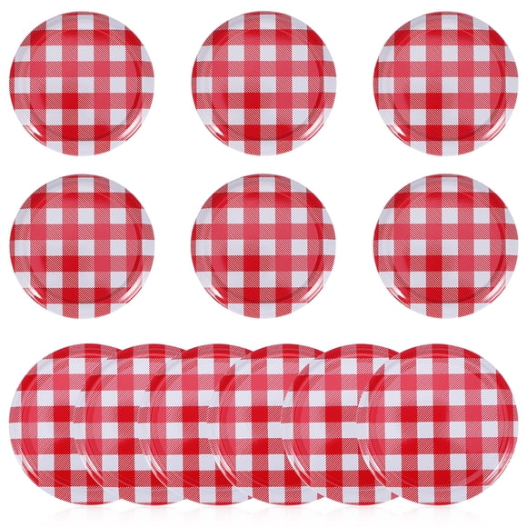 MasteelfCA 12 Pcs Mason Jar Lids Canning Jar Lid Mason Jar Drinking Lids Wide Mouth Bottle Covers Mason Jar Sealer