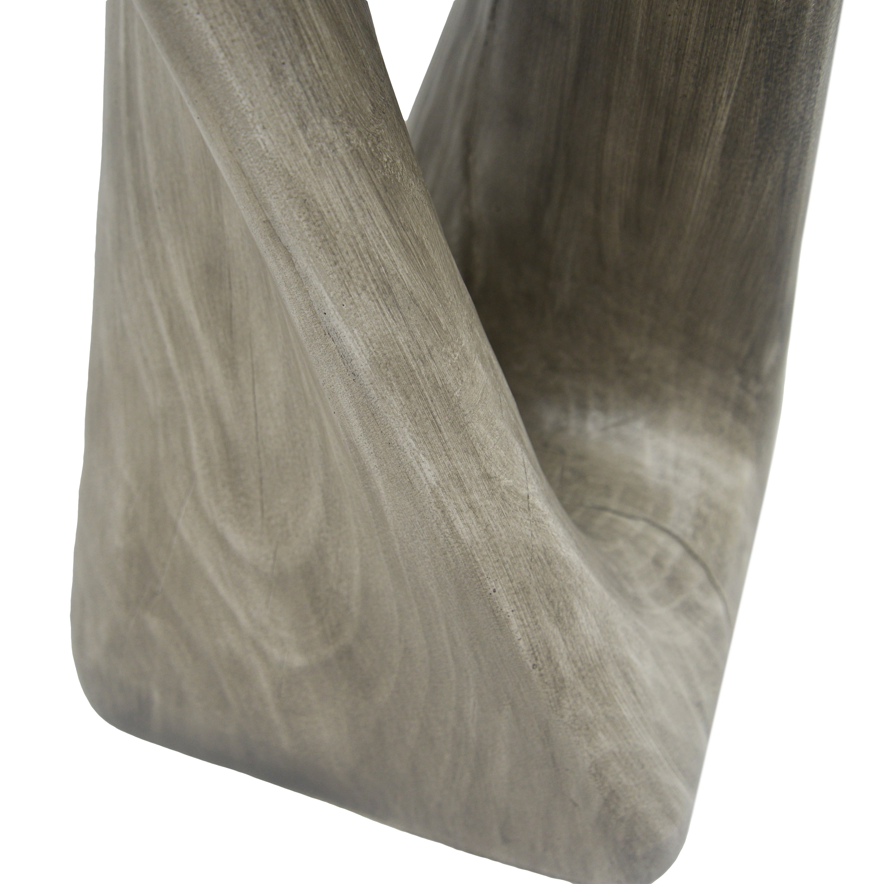 Table d'appoint Noble House grise MGO, texture bois, 68 cm de hauteur, grise