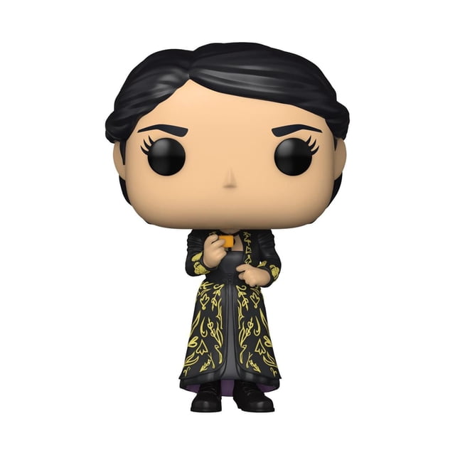 Funko Pop! TV : Witcher S2 - Yennefer - Figurine en Vinyle Montrant une Figurine en Vinyle Orientée vers l'Avant de Yennefer avec des Cheveux Noirs et de Grands Yeux Noirs, Portant une robe Noire avec des Motifs Dorés et Tenant un Petit Objet orange, Se Tenant à Environ 3,75 Pouces de Hauteur, Convient aux Collectionneurs et aux fans de Witcher.