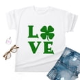 thumbnail image 4 of TopLLC St. Patrick's Day Patricks Day Chemises pour Femmes Hauts de Sarrau St Patricks Day Mode pour Dames St. Imprimé Manches Courtes Col Rond Chemise Femme Décontractée Ample, 4 of 4