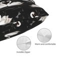 thumbnail image 3 of Easygdp Cygne et Libellules pour Taie d'Oreiller Douce, Parfait pour Dormir (Noyau d'Oreiller Non Inclus)-14"x20 Pouces, 3 of 6