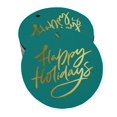 thumbnail image 1 of Inkdotpot Pack Of 100 Happy Holiday Favor Paper Tags Craft Real Gold Foil Hang Tags, 1 of 6