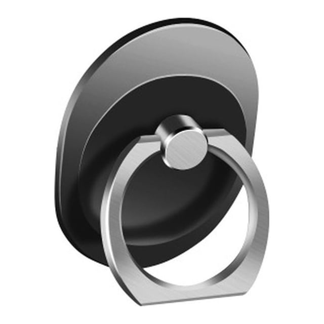 crativent Support Ovale pour Téléphone Intelligent et Téléphone Intelligent, Support de Téléphone Cellulaire Intelligent Rond, Prise, Support de Voiture, Noir, 1 Ensemble