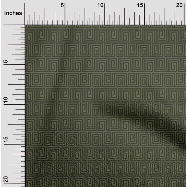 oneOone Viscose Jersey Fabric Greek Key Geometric Printed Craft Fabric BTY 60 Inches Wide