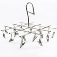 thumbnail image 1 of suyin Heavy Duty Stainless Steel Hanger With 20 Clips For Underwear And Socks, 1 of 5
