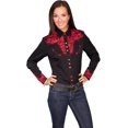 thumbnail image 1 of Scully Chemise Western Argentée Brodée pour Femmes - Pl654-Slv, 1 of 2