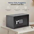 thumbnail image 3 of SereneLife, Safe, Safe Box, Lock Box, Coffre Fort, Safe Box for Home, Cabinet Safe for Office Use, Digital Combination Lock Safe, Money Safe, Great for Storing Cash, Jewelry, Valuables, 3 of 5