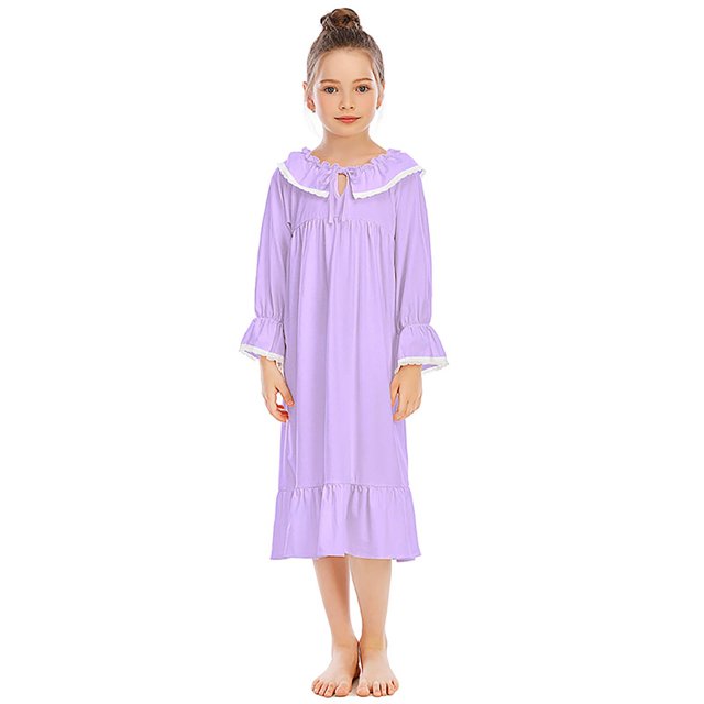 WEAIXIMIUNG Pyjama pour Filles pour l'Automne et l'Hiver Robe Corail pour Bébé Tenue d'Intérieur Peignoir 4-5 Ans