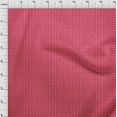 thumbnail image 3 of oneOone Cotton Jersey Red Fabric Geometric Bandhani Sewing Material Print Fabric By The Yard 58 Inch Wide, 3 of 4