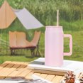 thumbnail image 4 of Fwttom Home Decor Large Capacity Stainless Steel Straw Insulated Travel Mug with Leak Proof Lid and Handle Capacity 1500Ml, 4 of 6
