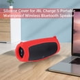 thumbnail image 2 of Étui en Silicone avec Sangle pour Haut-Parleur Bluetooth JBL Charge 5 (Rouge), 2 of 9