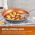 thumbnail image 3 of Gotham Steel Diamond Copper 12 inch Ceramic Nonstick Fry Pan with Helper Handle Dishwasher Safe Cookware, 3 of 5